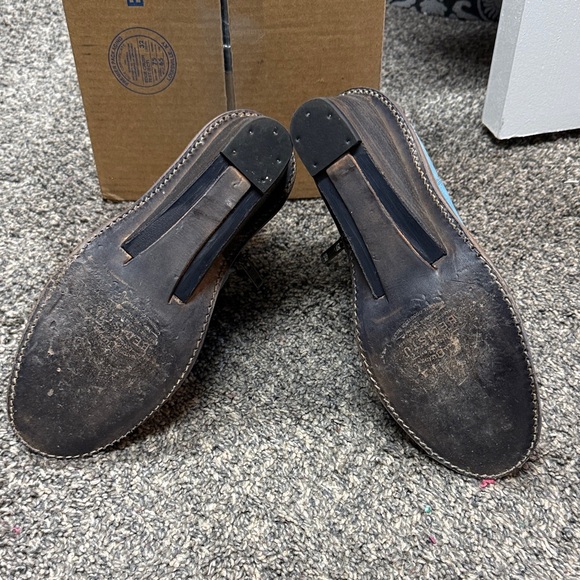 Bed Stu Distressed Blue Ankle Booties - Picture 3 of 4